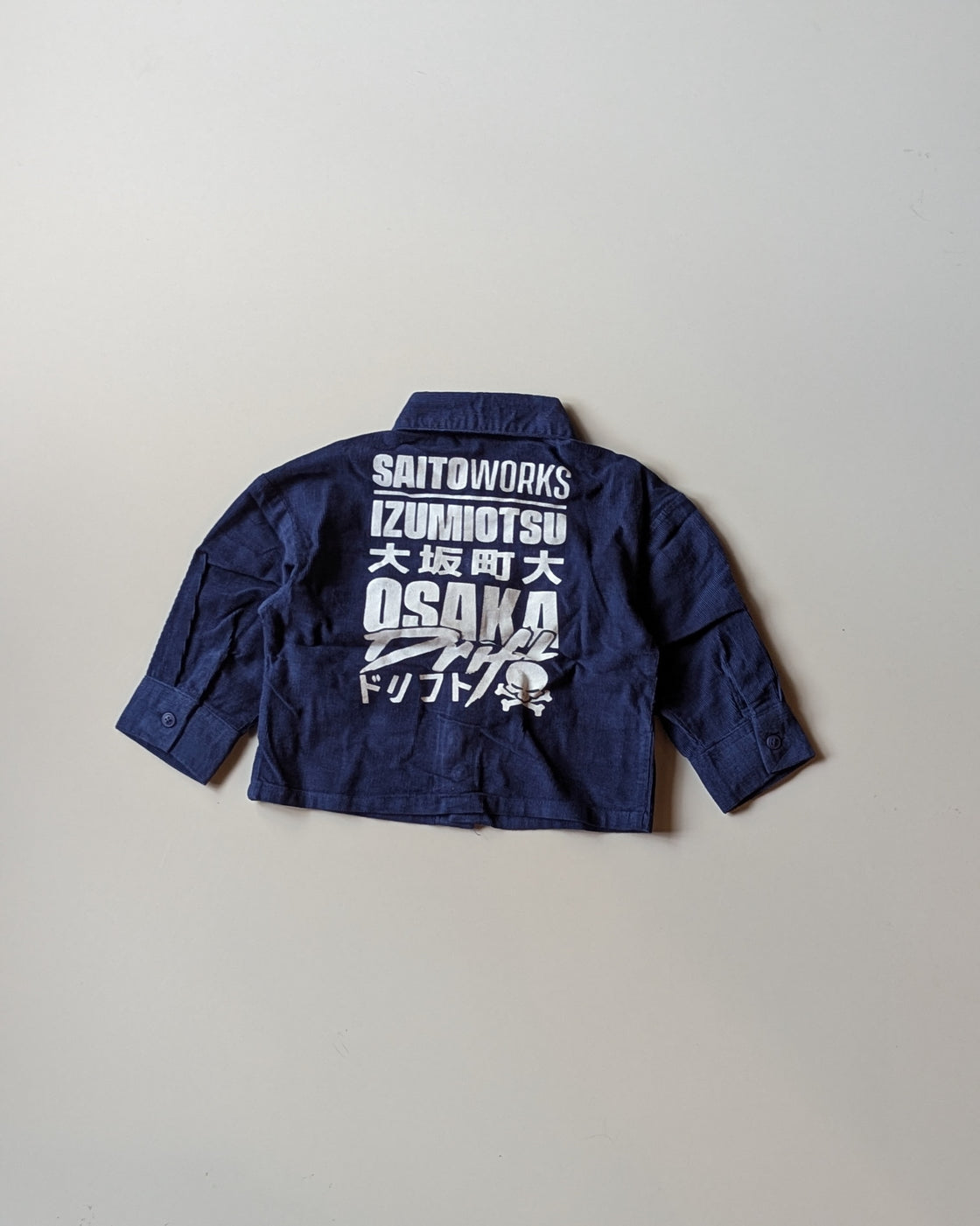 SHFS22 Boys Full Sleeve Oversized Back Printed Shirt