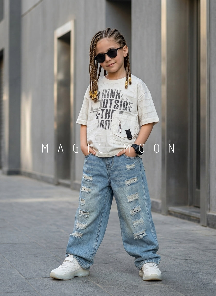 HSB01 Unisex Half Sleeve Oversized T Shirt