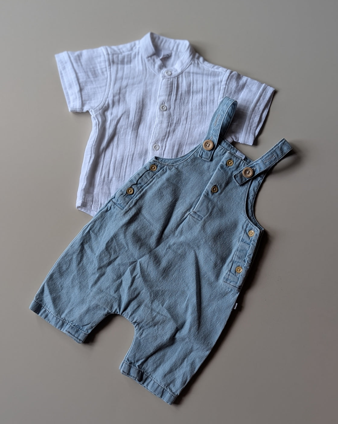 NB01 Unisex Half Sleeve Shirt with Romper Set