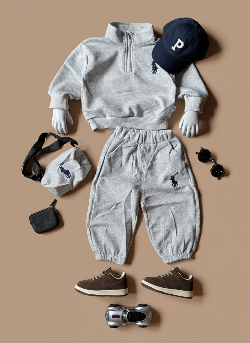Unisex Full Sleeve Oversized High Neck Jacket and Pant Set