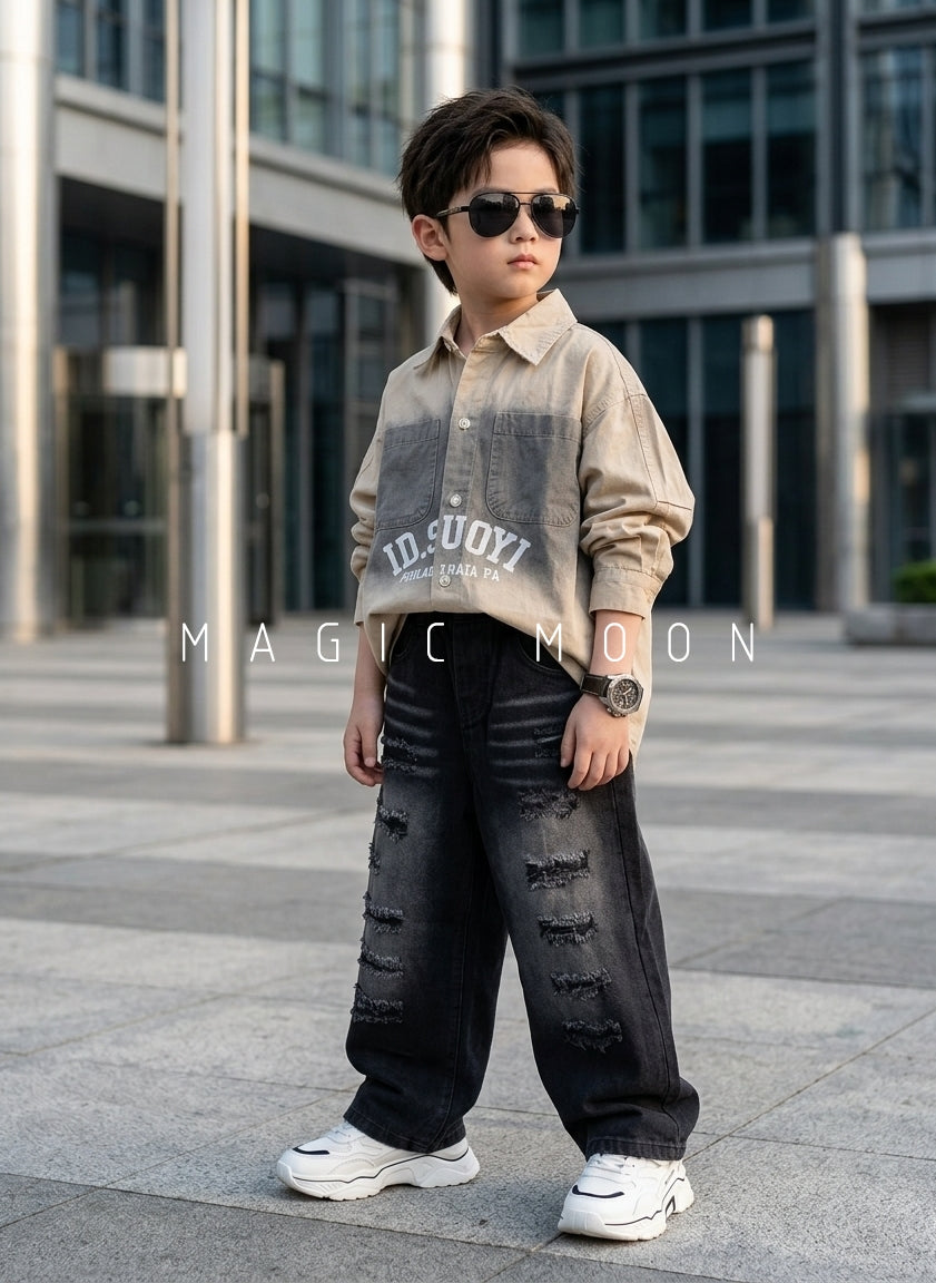 SHFB01 Unisex Full Sleeve Oversized Shirt