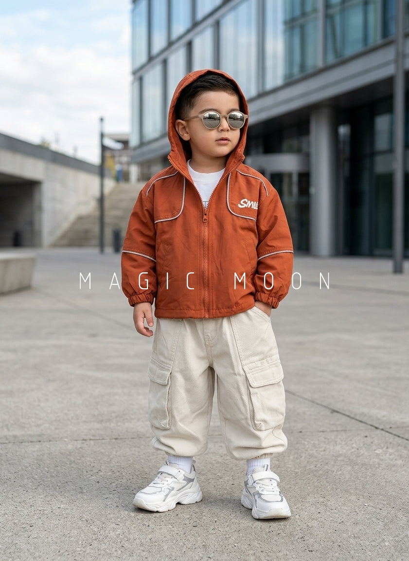 JKT01 Unisex Full Sleeve Oversized Hooded Jacket with Inner T Shirt