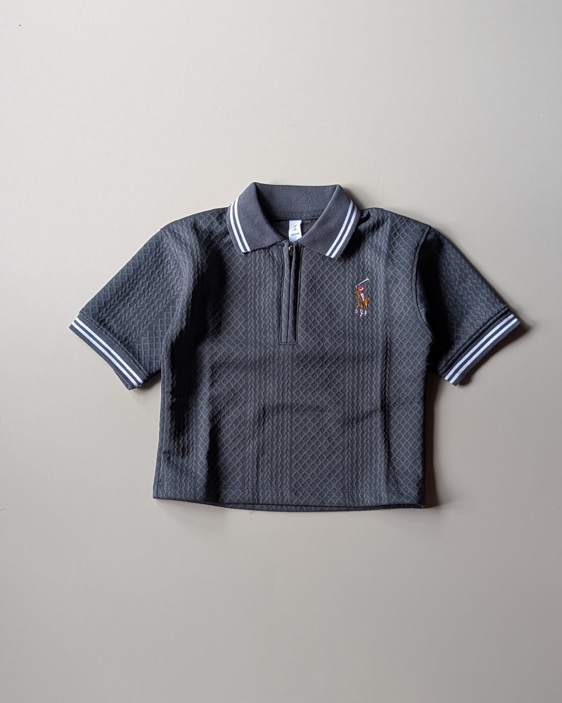 TSPL02 Unisex Half Sleeve Oversized Polo T Shirt