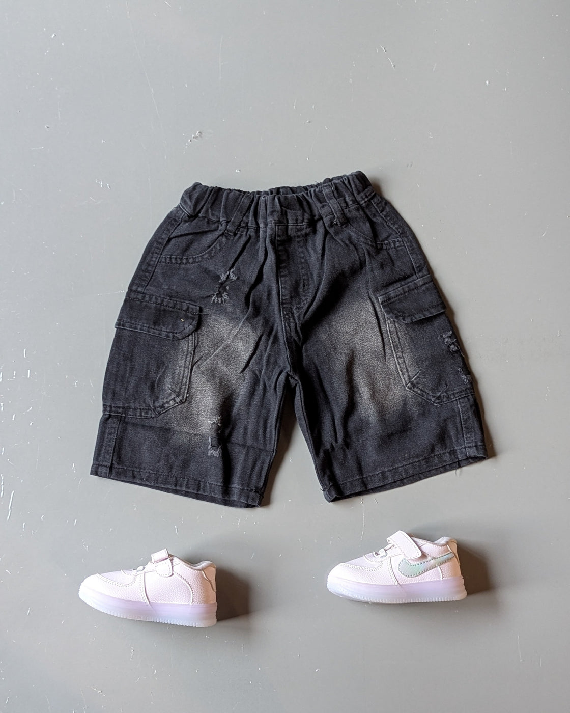 Unisex Knee Length Denim Shorts