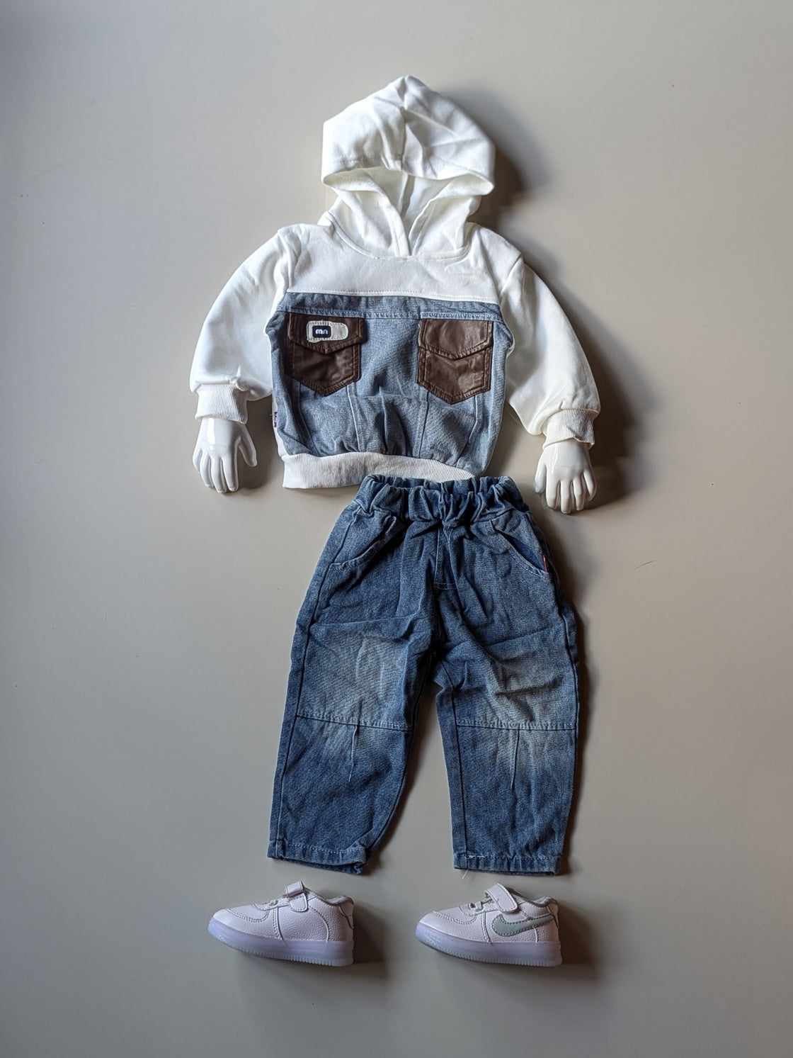 ST106 Unisex Full Sleeve Oversized Hooded T Shirt and Pant Set