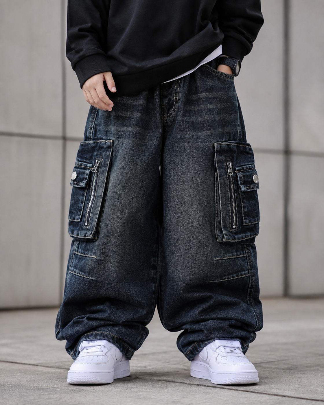 JN1010 Unisex Super Baggy Jeans