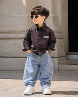 SHFS22 Boys Full Sleeve Oversized Shirt