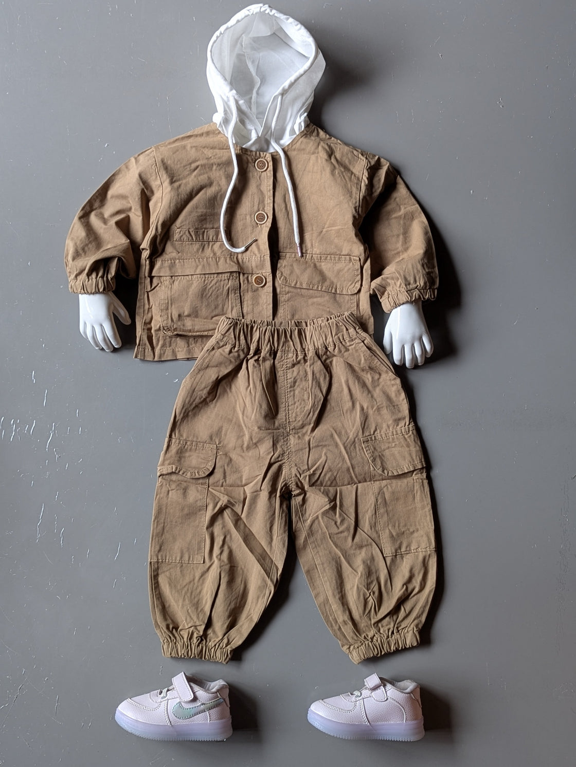 Unisex Full Sleeve Oversized Hooded Jacket and Pant Set