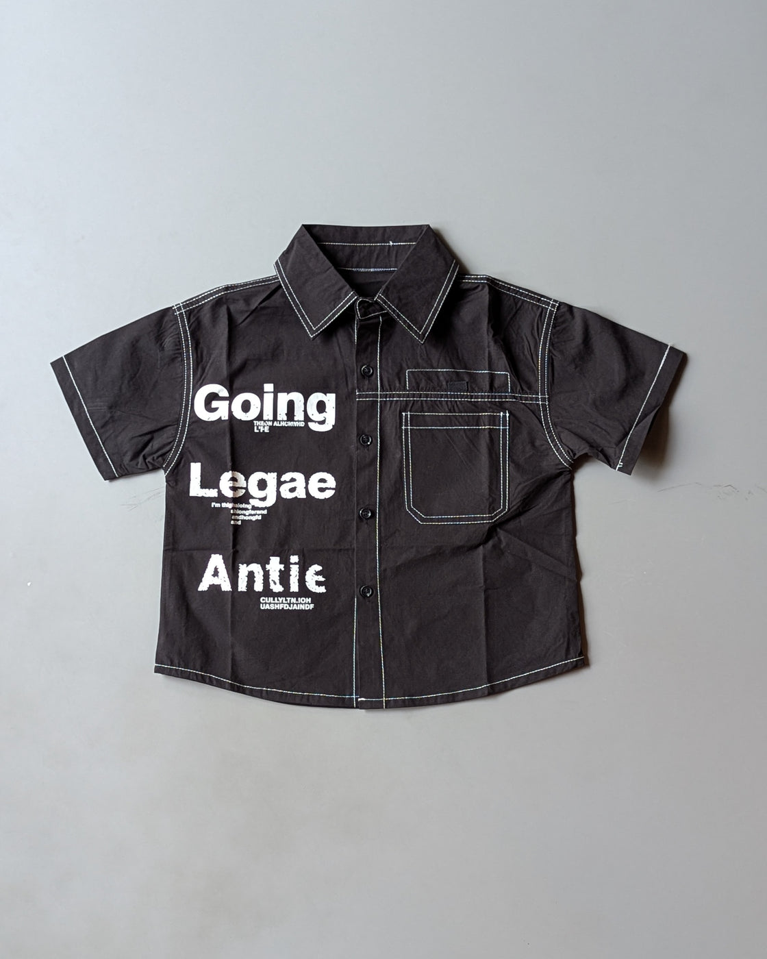 Unisex Half Sleeve Oversized Shirt