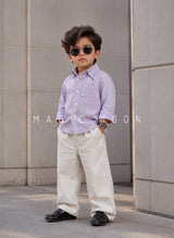 SHFS12 Boy's Full Sleeve Oversized Shirt