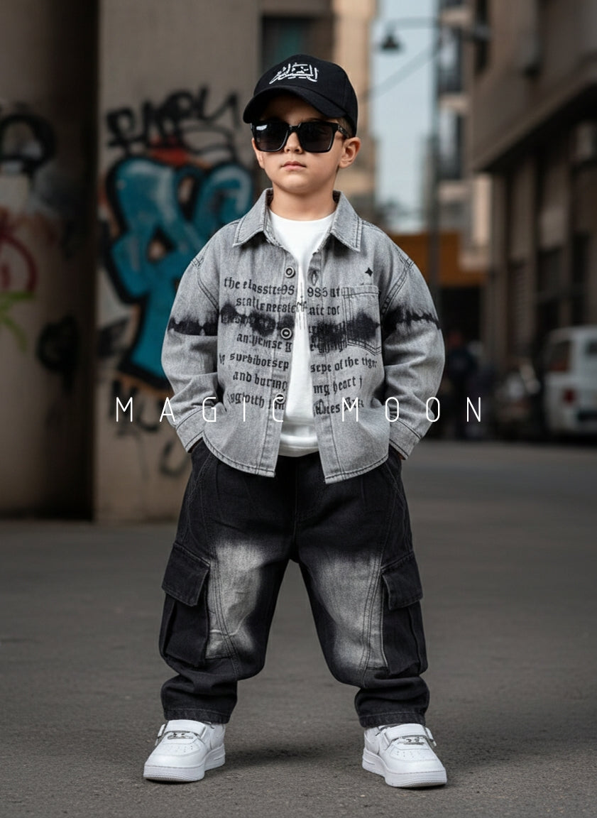 Unisex Full Sleeve Oversized Shirt with Inner T Shirt