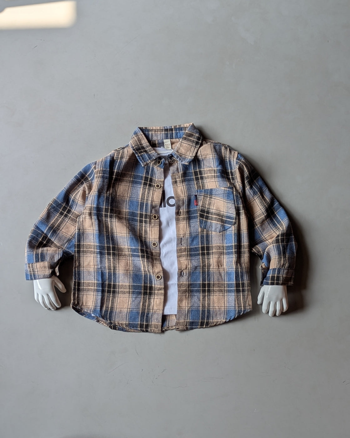 SHFB02 Unisex Full Sleeve Oversized Shirt with Inner T Shirt