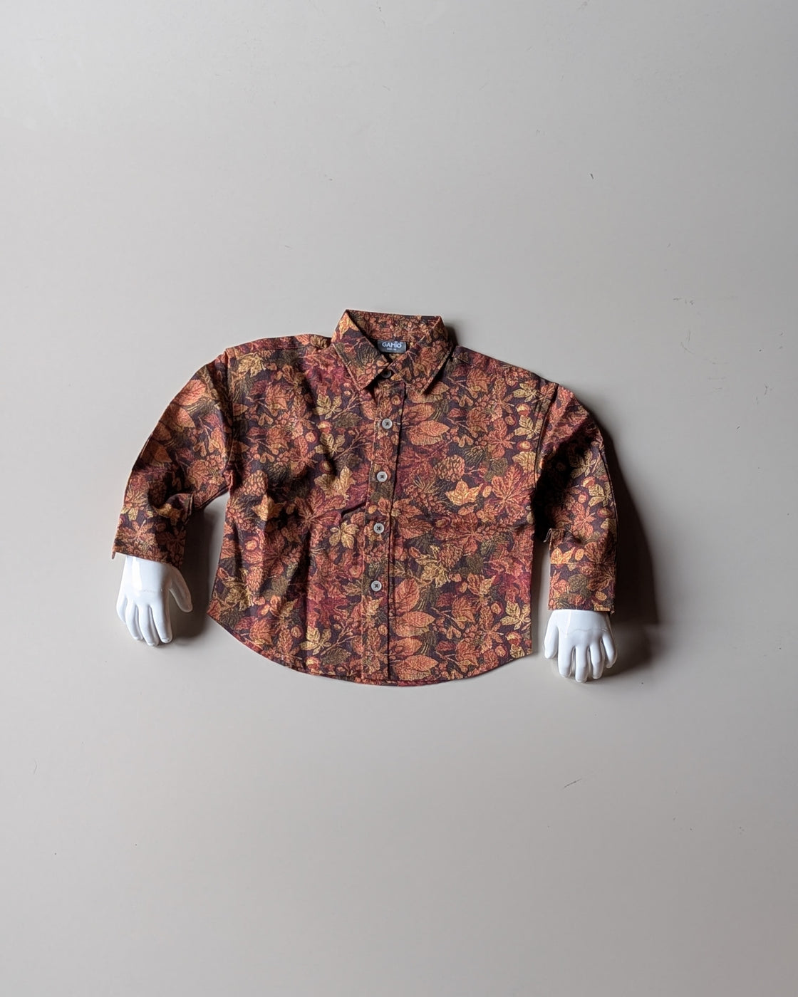 SHFS25 Boys Full Sleeve Oversized Floral Print Shirt
