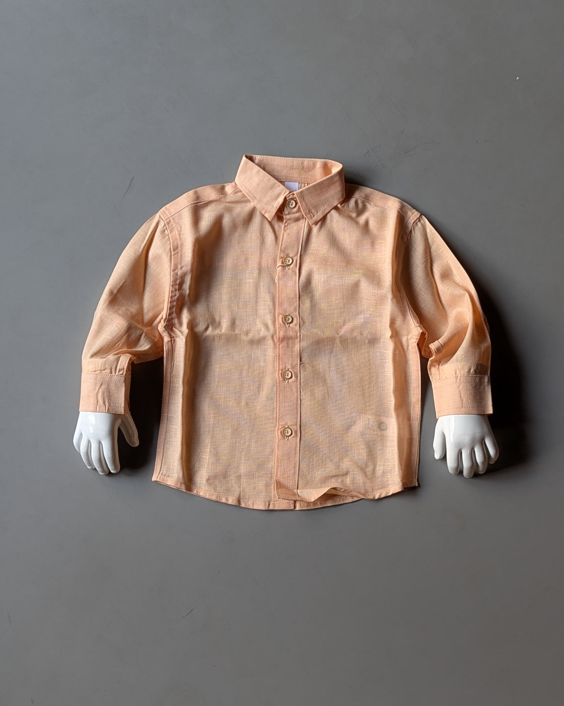 SHFS08 Boy's Full Sleeve Oversized Solid Colour Shirt