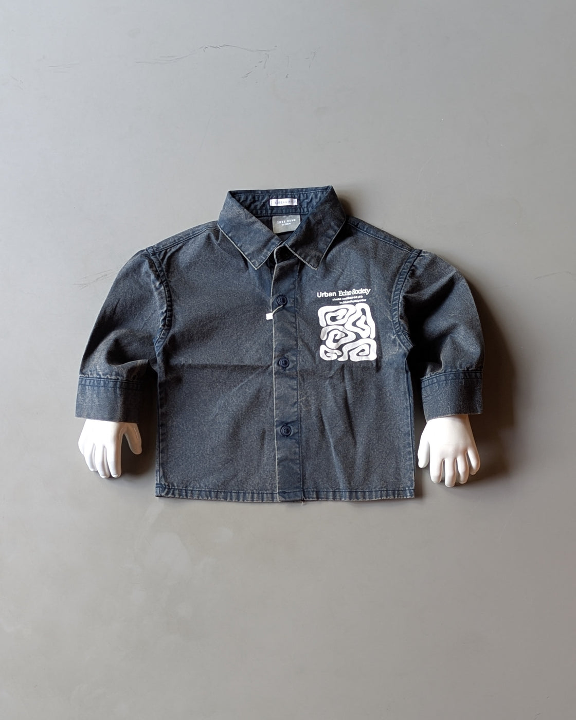 Boy's Full Sleeve Oversized Shirt