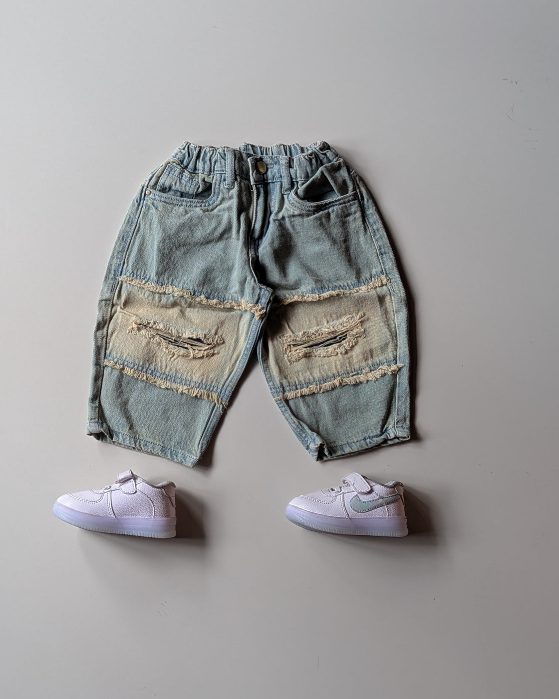 JNS111 Unisex Distressed Baggy Jeans