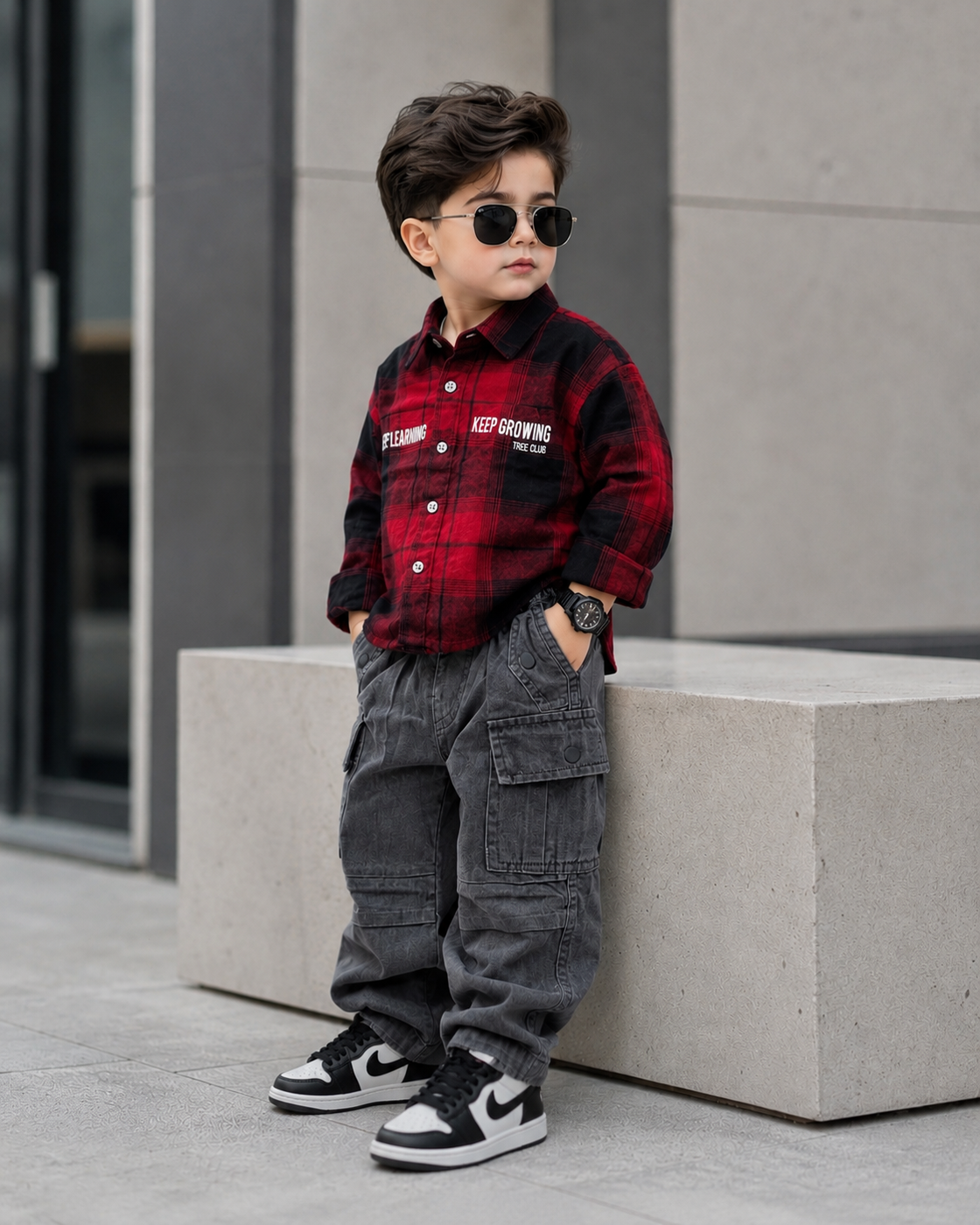 SHTCW02-04 Boys Full Sleeve Oversized Shirt