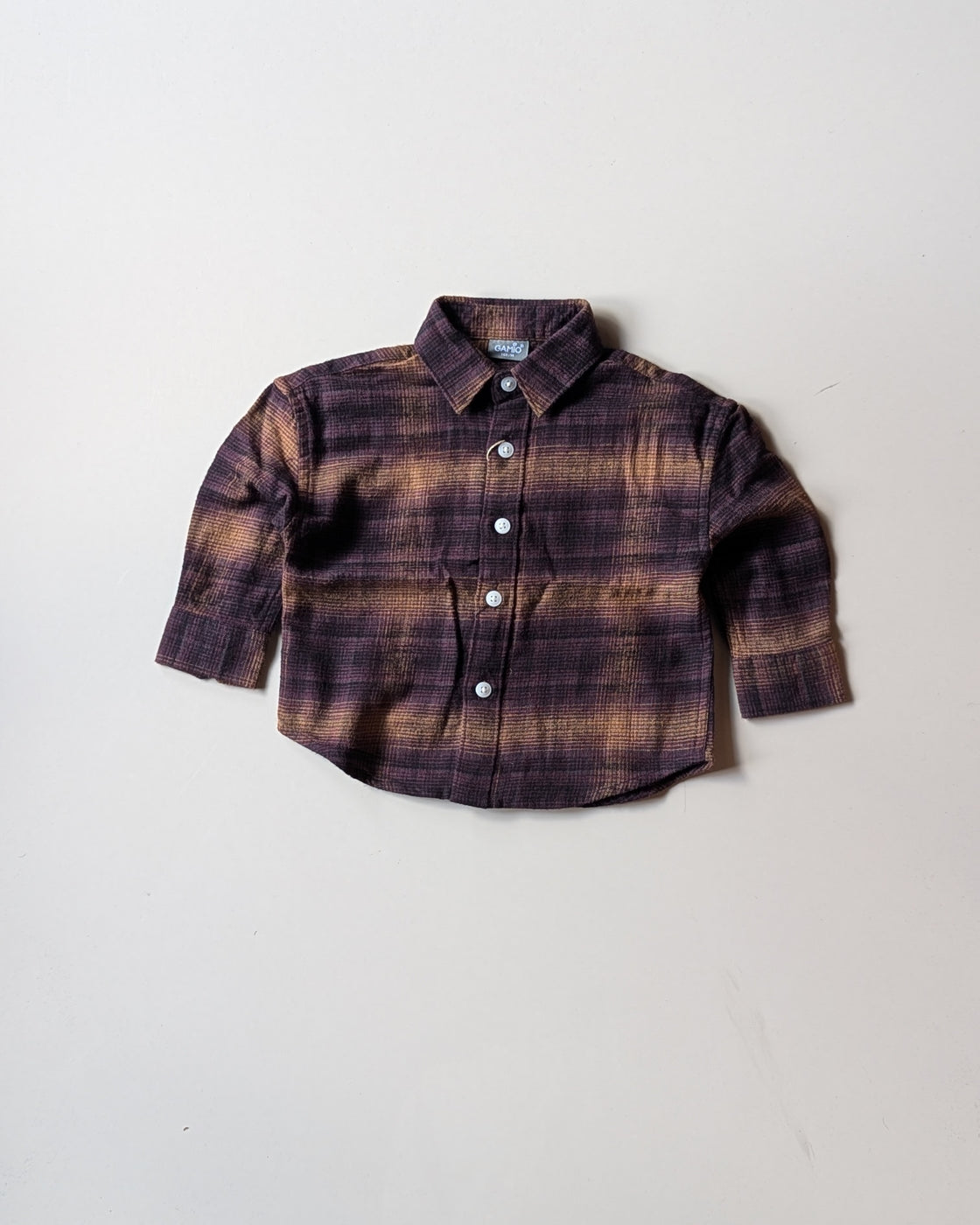 SHGMU02-01 Boys Full Sleeve Oversized Check Shirt