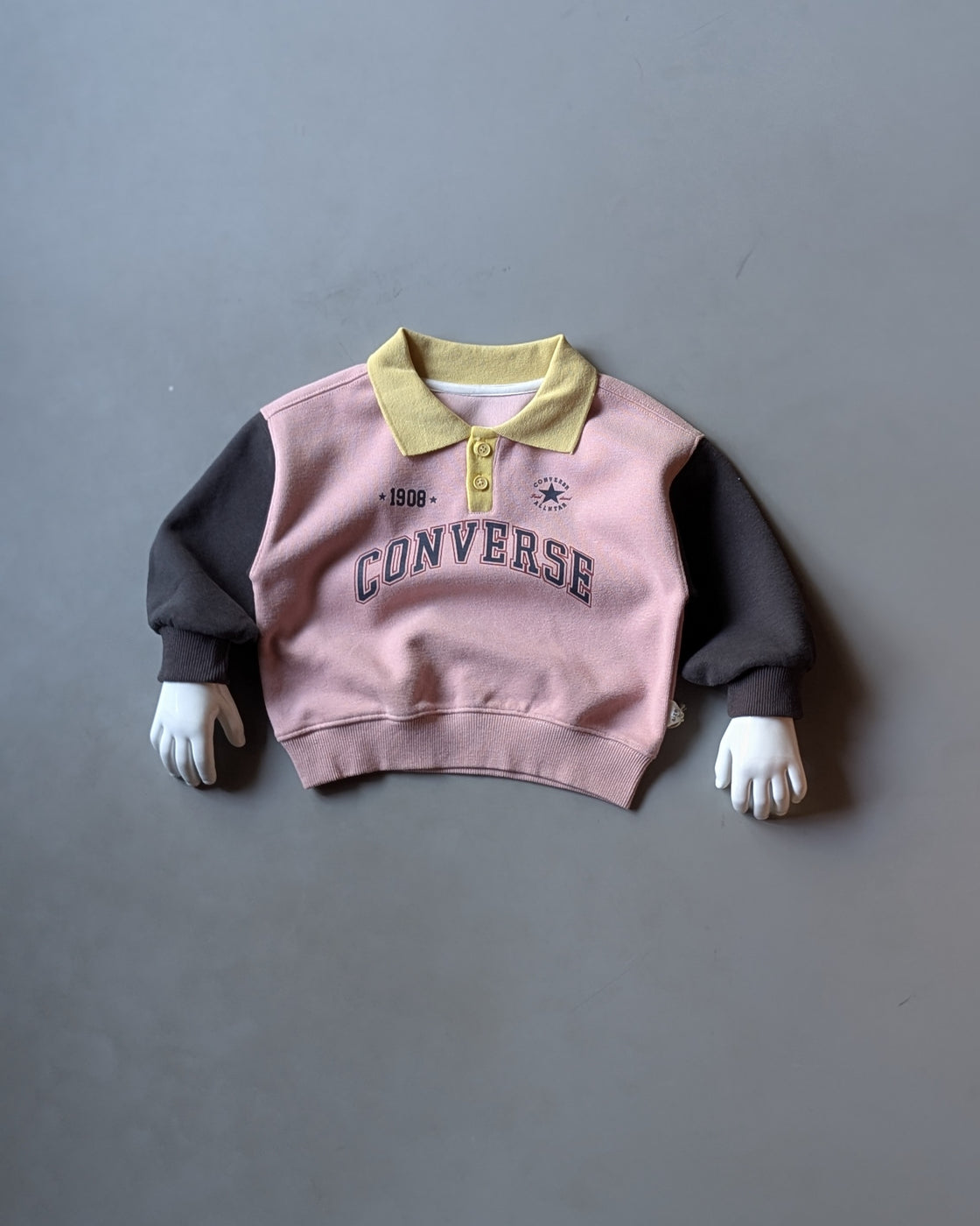 TSS03 Unisex Full Sleeve Oversized Polo T Shirt