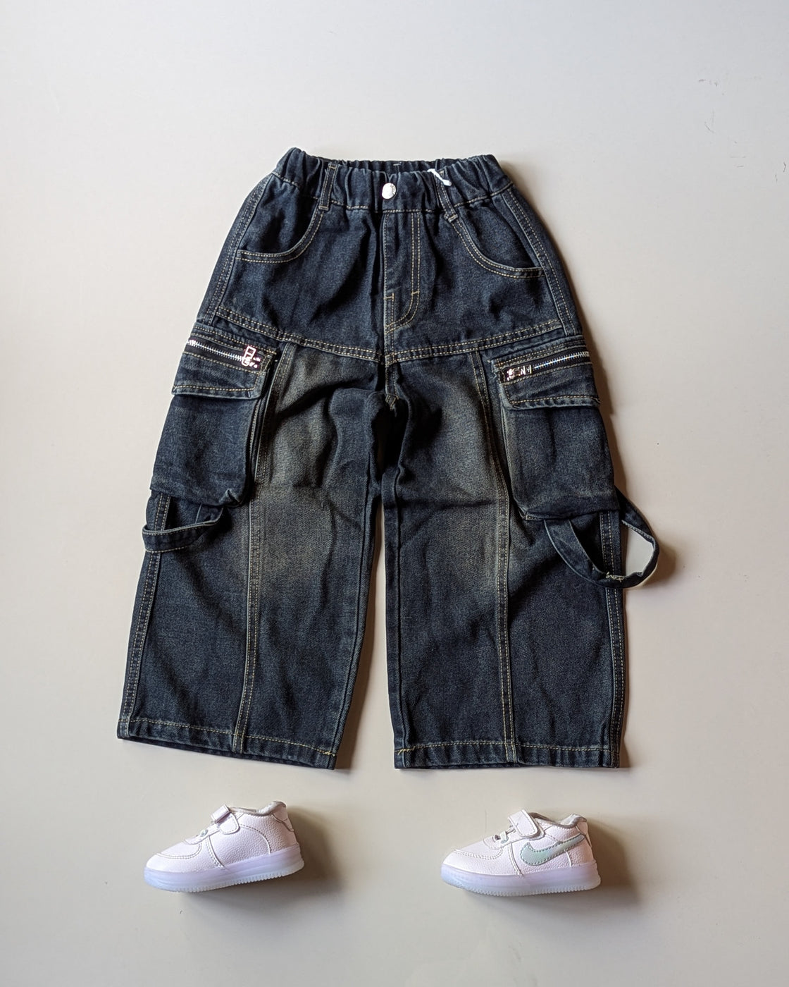 JN1009-01 Unisex Super Baggy Jeans