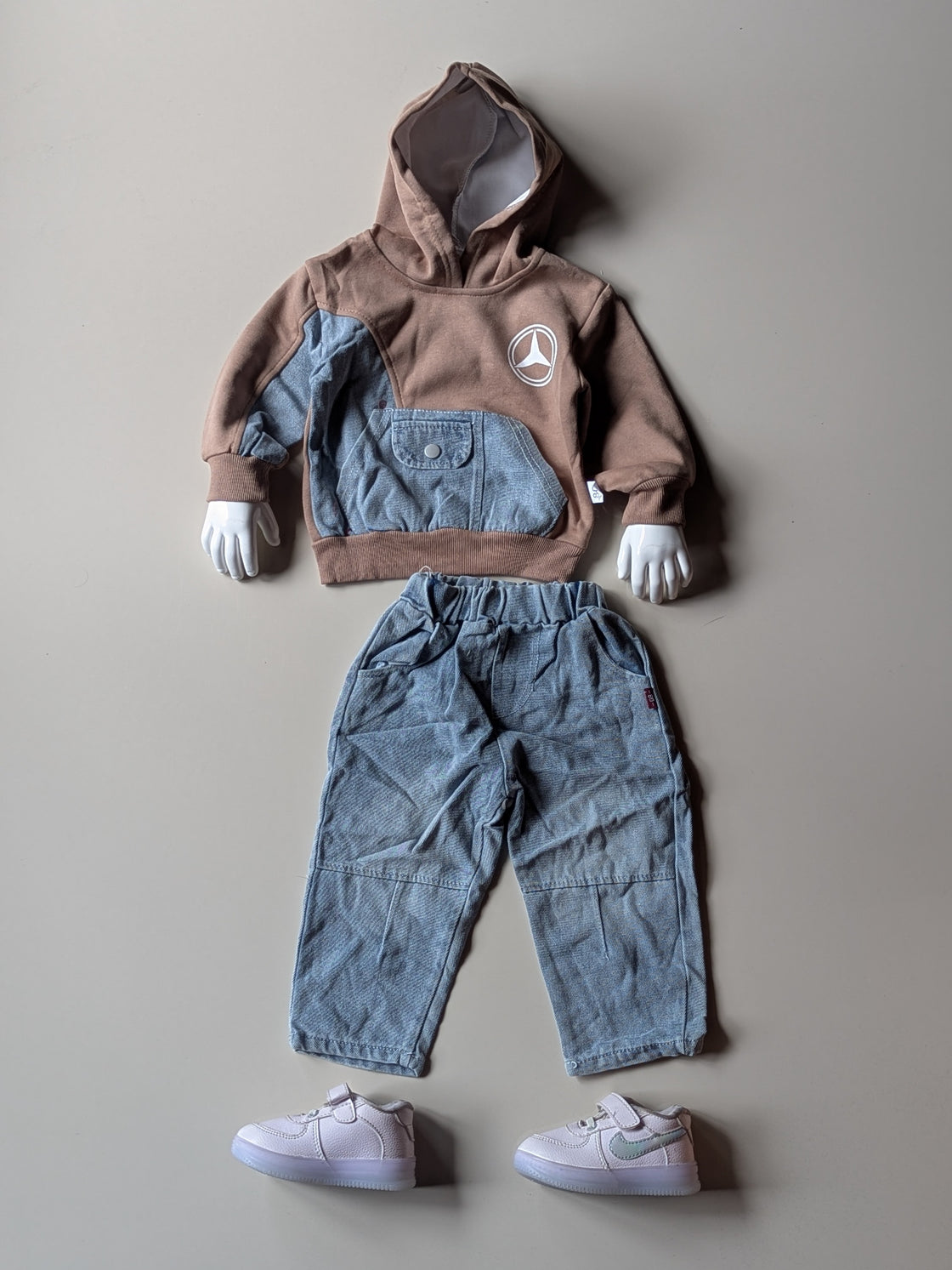 ST106 Unisex Full Sleeve Oversized Hooded T Shirt and Pant Set