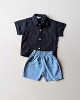 NB02 Boys Half Sleeve Shirt with Shorts Set