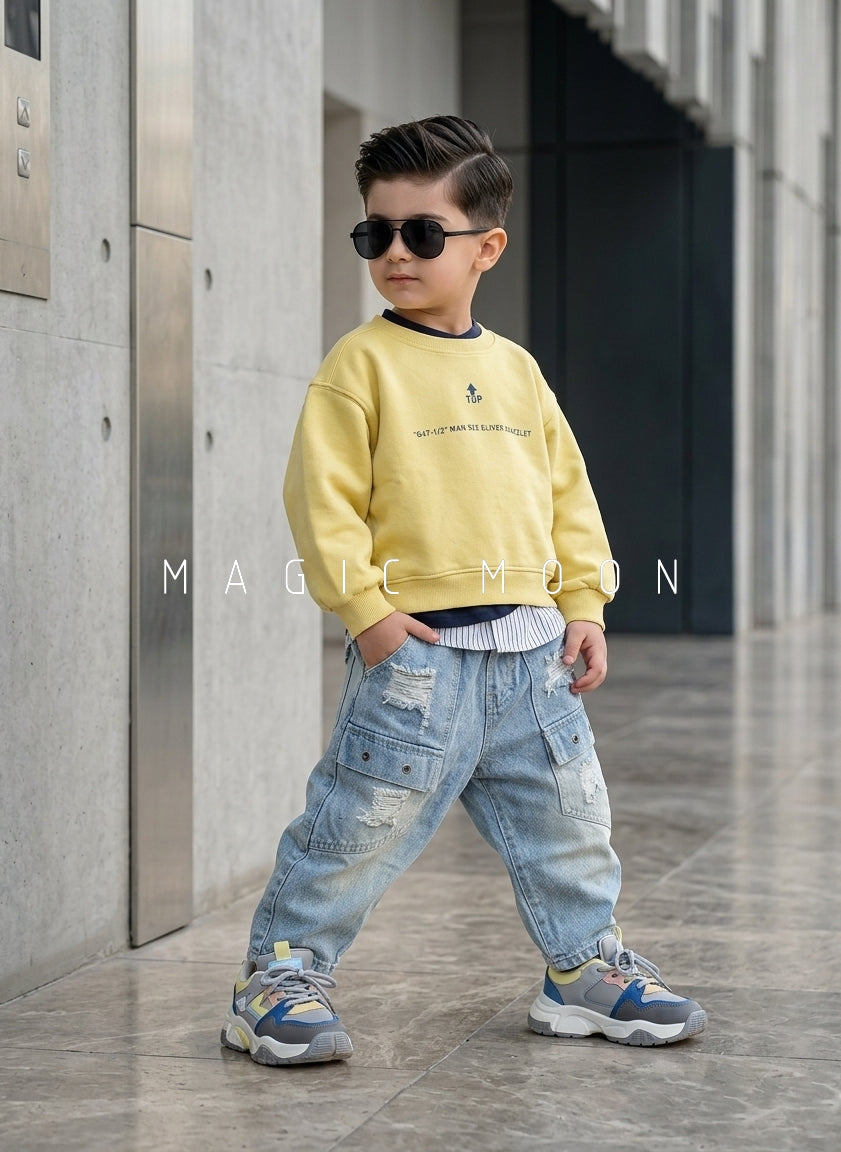 TSS02 Unisex Full Sleeve Oversized T Shirt