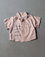 Boys Half Sleeve Oversized Shirt