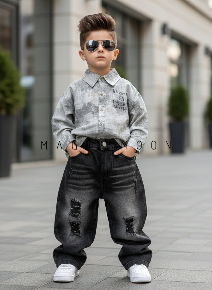 Unisex Full Sleeve Oversized Shirt