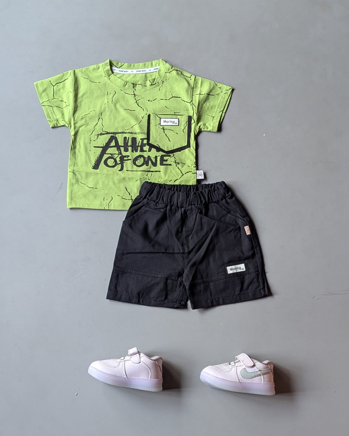 ST103 Unisex Half Sleeve Oversized T Shirt with Shorts Set