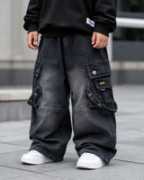 JN1007-02 Unisex Super Baggy Jeans