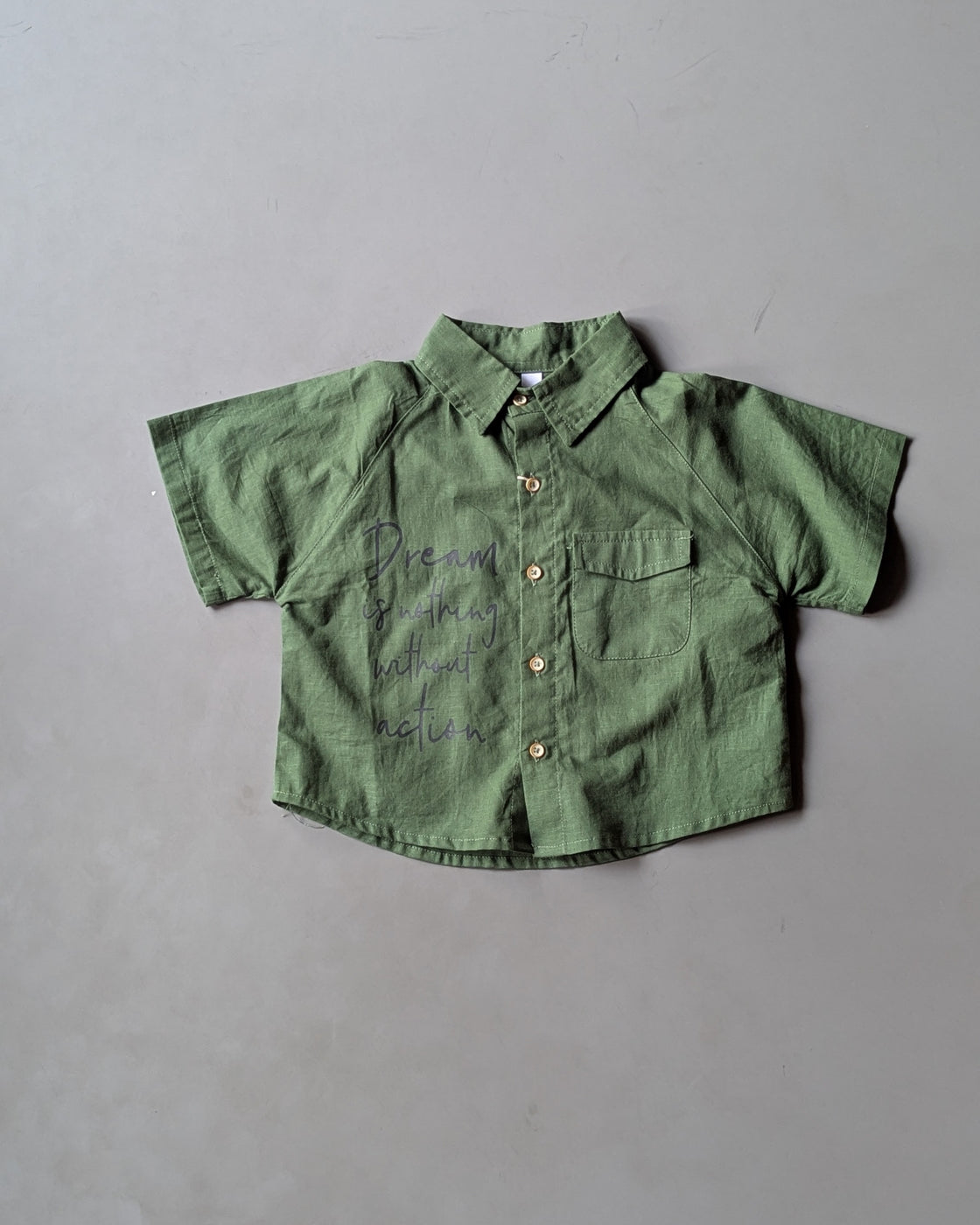Boys Half Sleeve Oversized Shirt