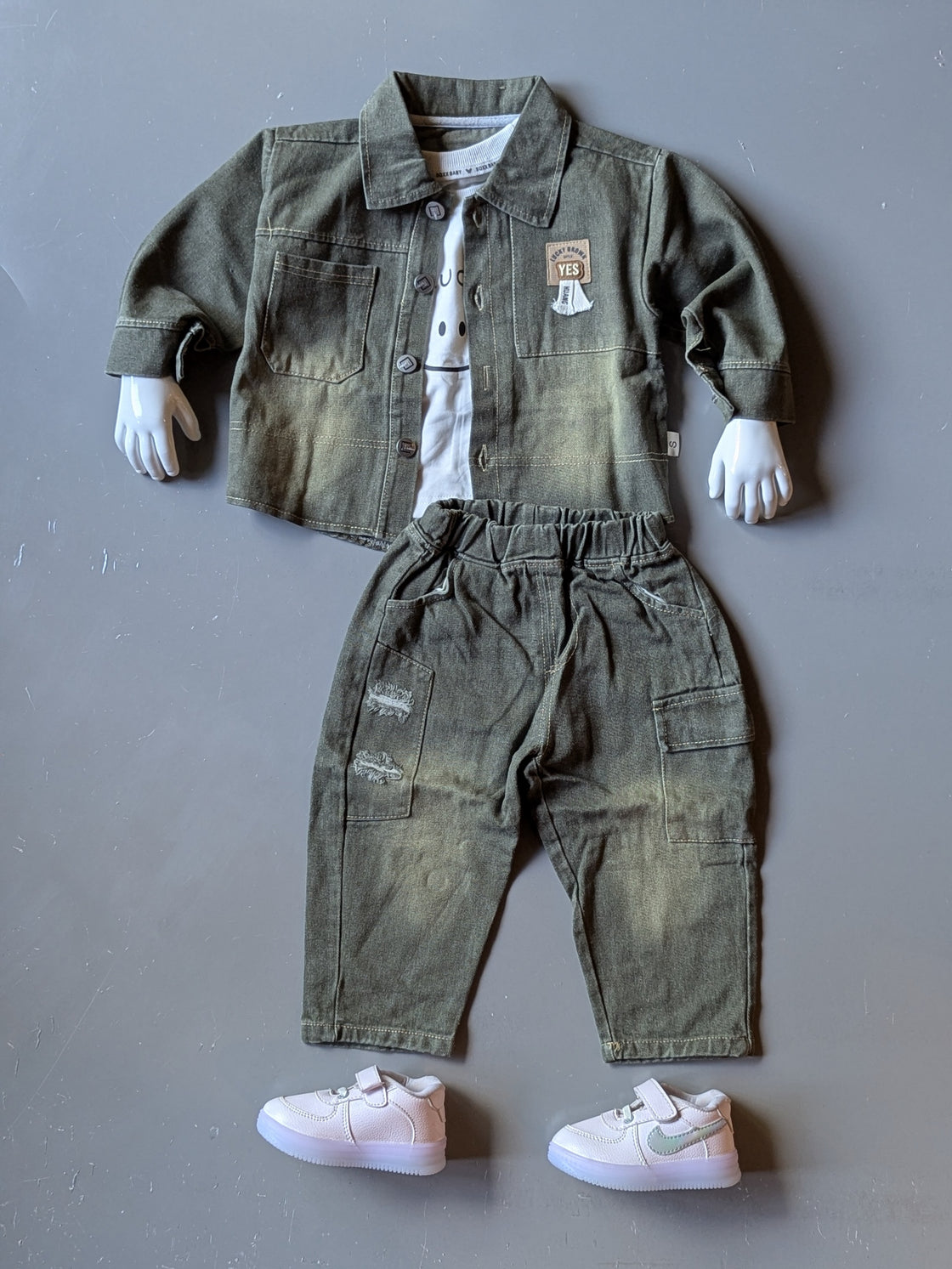 Unisex Full Sleeve Jacket, Inner T Shirt and Pant Set