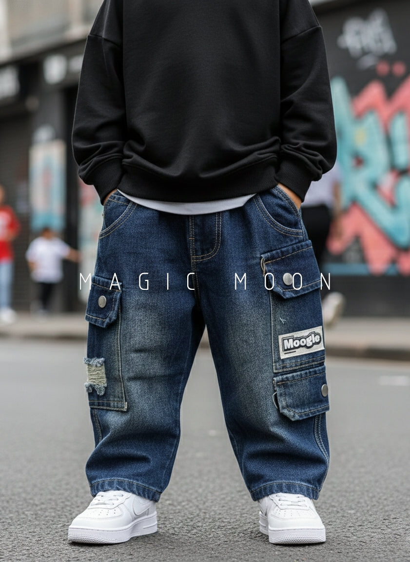 Unisex Cargo Baggy Jeans