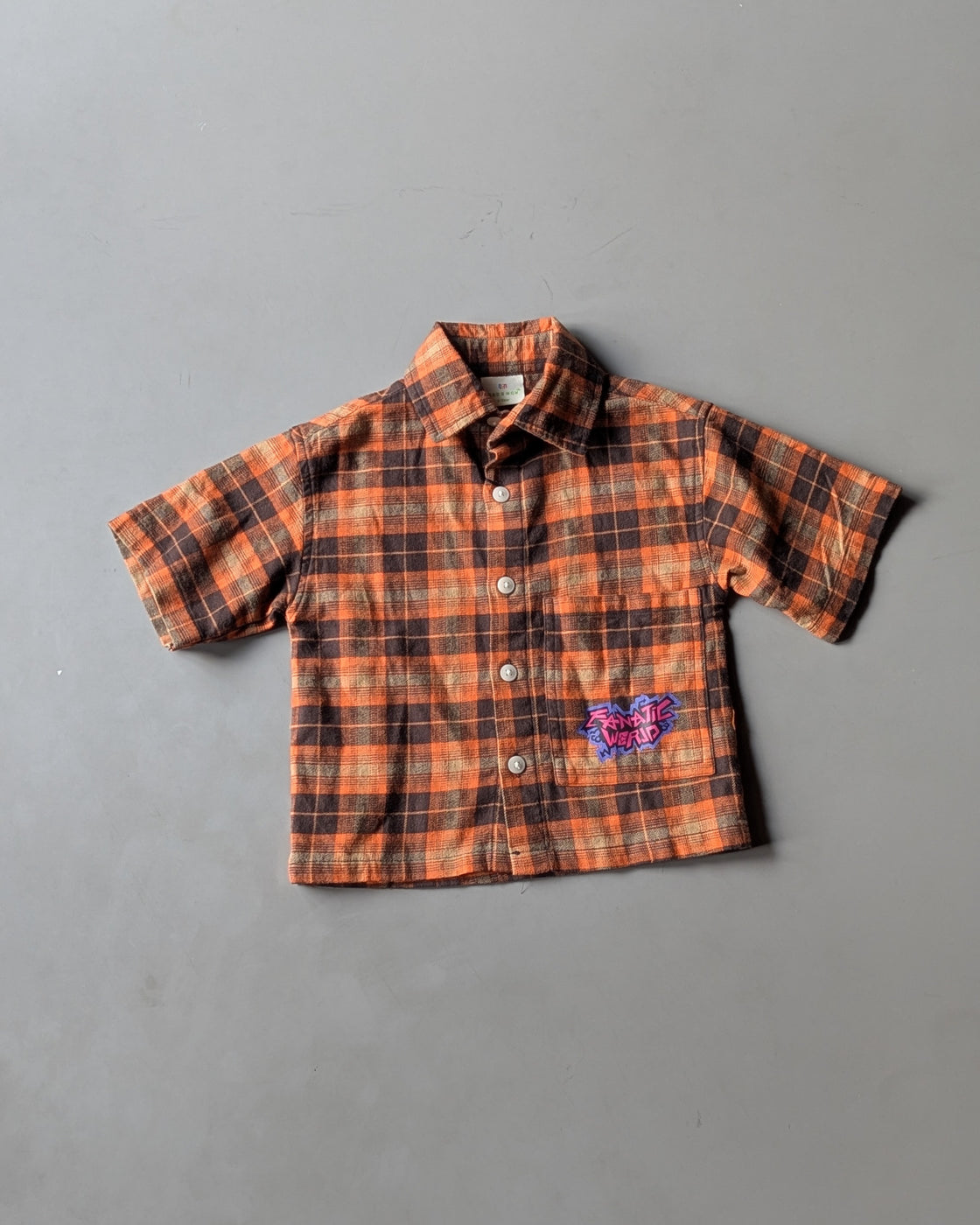 SHHS02 Boy's Half Sleeve Oversized Back Printed Shirt