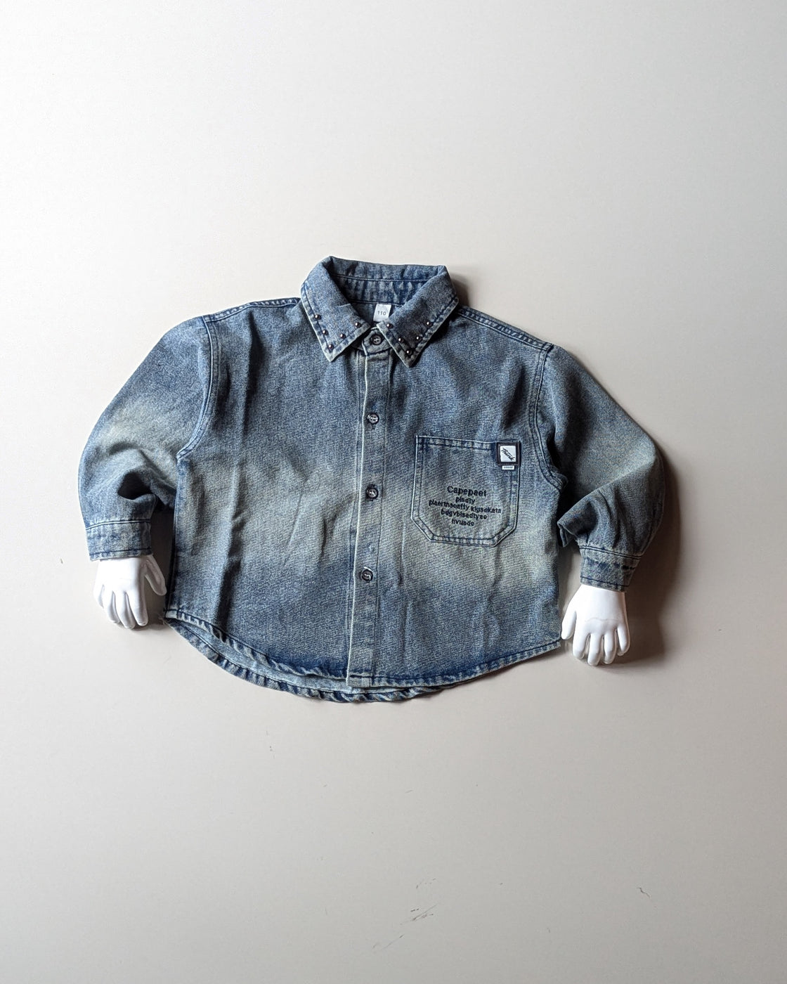 SHFB05 Unisex Full Sleeve Oversized Denim Shirt