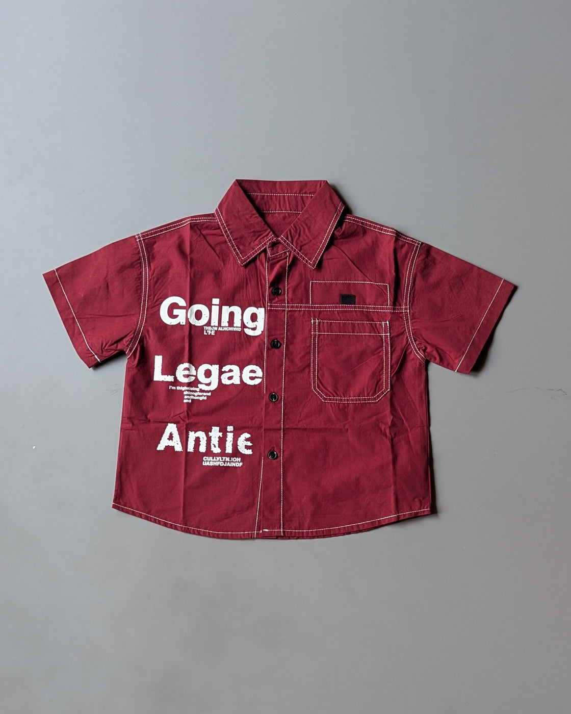 Unisex Half Sleeve Oversized Shirt