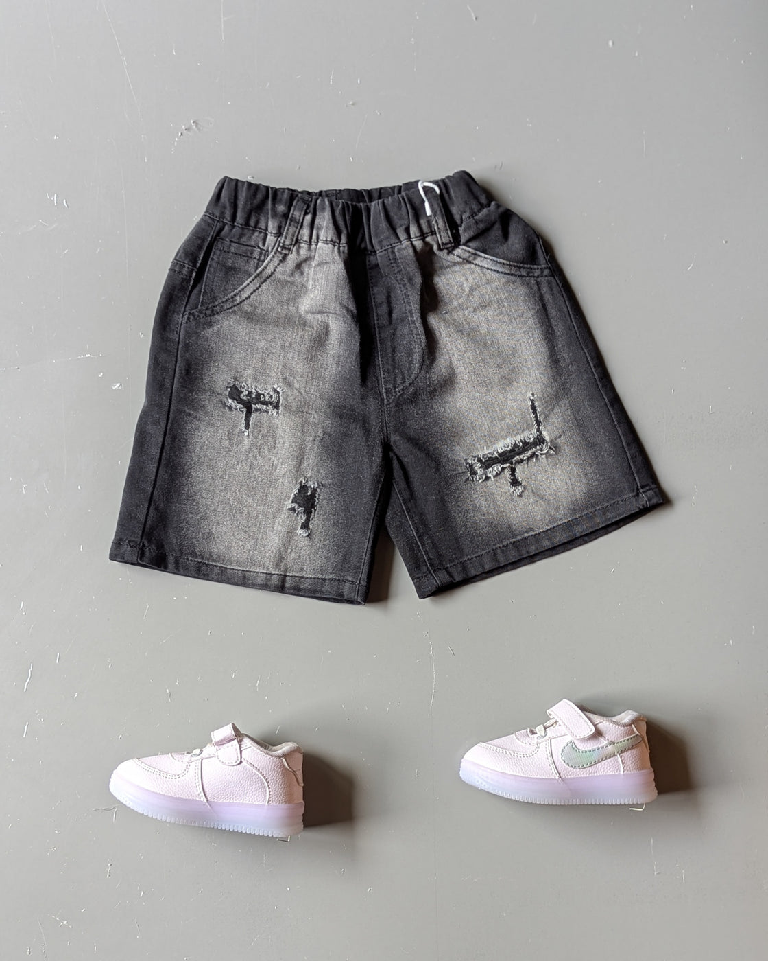 Unisex Distressed Shorts