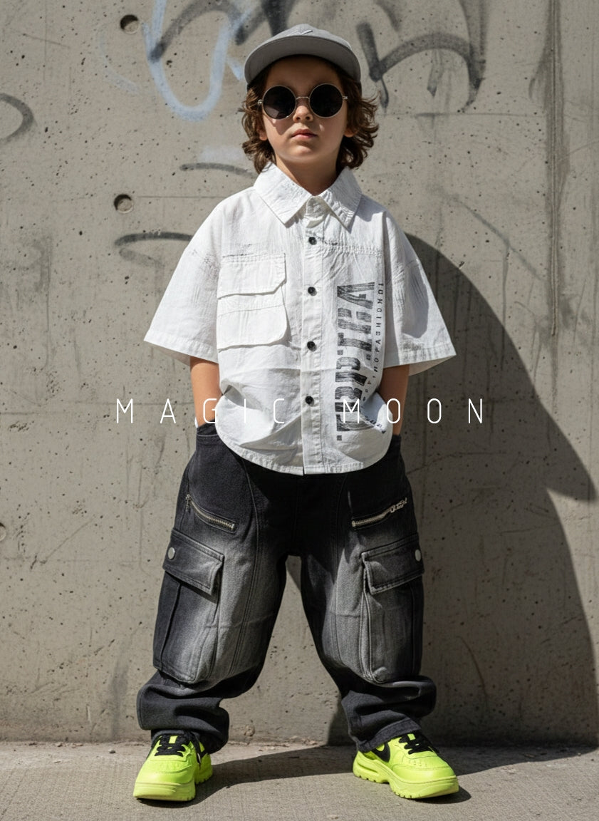 Unisex Half Sleeve Oversized Shirt