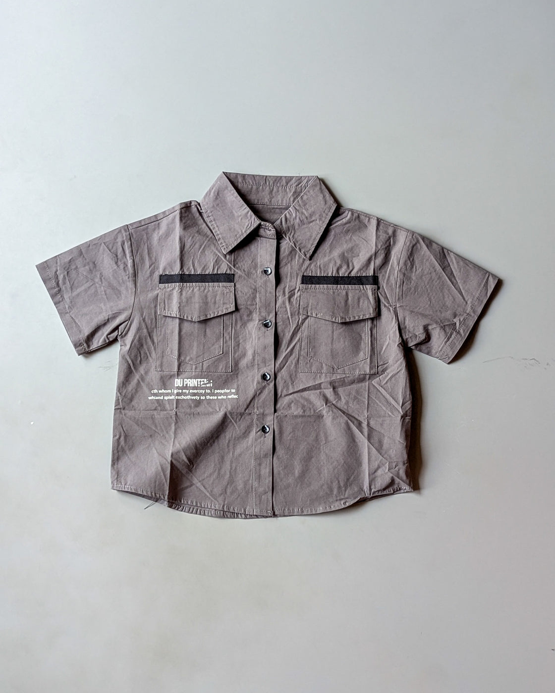 Unisex Half Sleeve Oversized Shirt