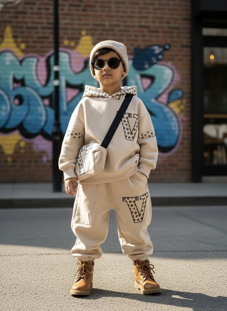 Unisex Full Sleeve Oversized Hooded T Shirt and Pant Set