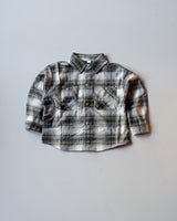 SHIMN14-01 Unisex Full Sleeve Oversized Check Shirt