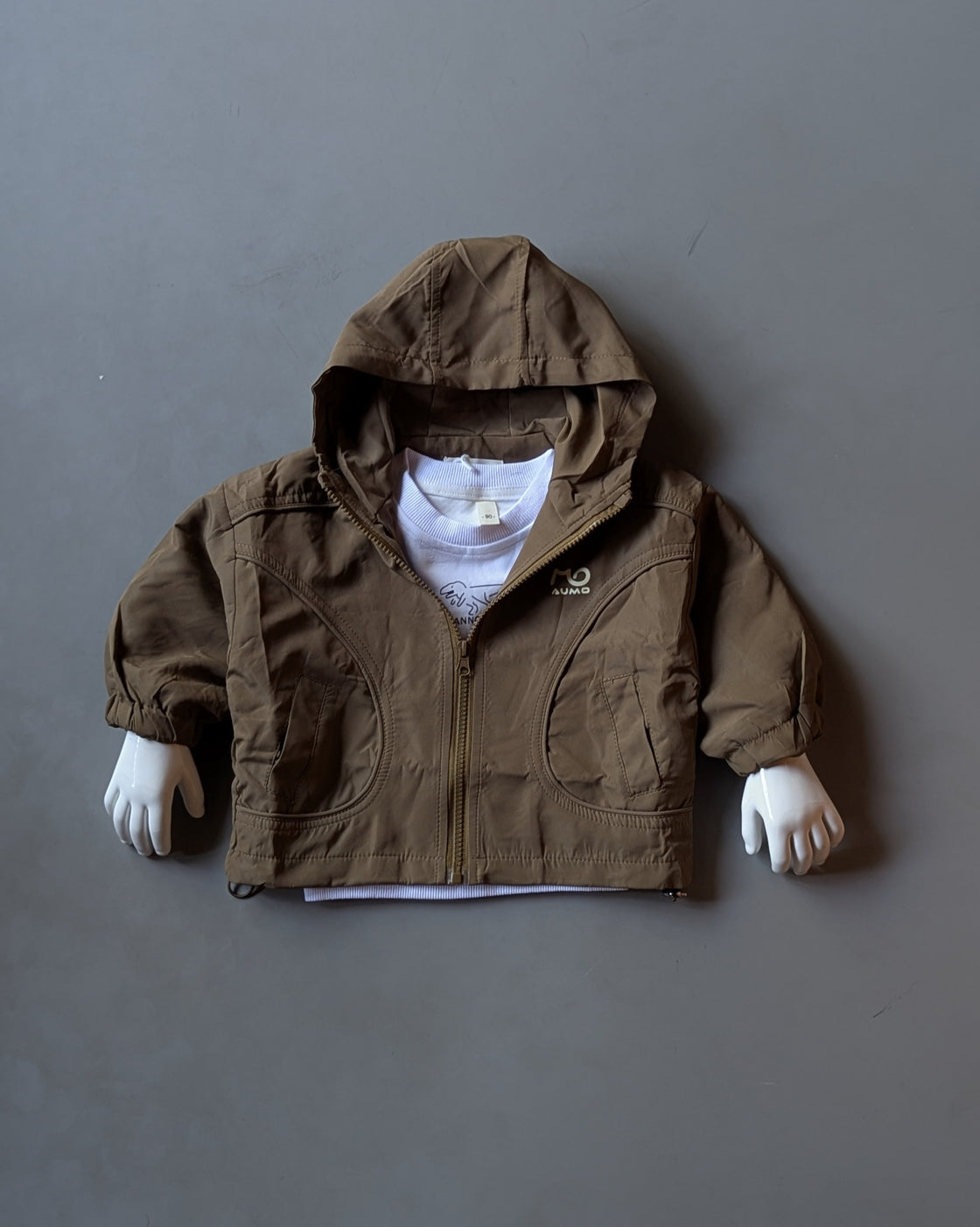 JKT01 Unisex Full Sleeve Oversized Hooded Jacket with Inner T Shirt