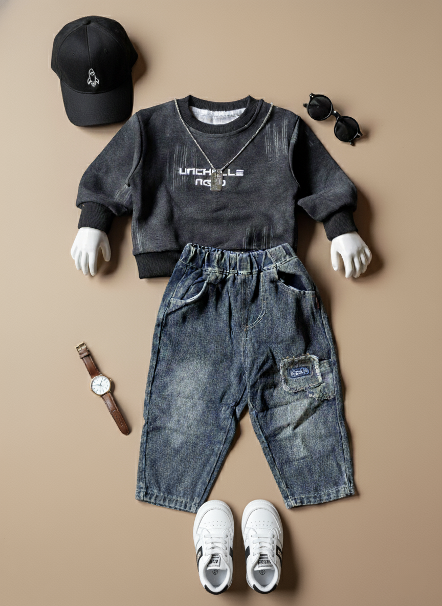Unisex Full Sleeve Oversized T Shirt with Pant Set