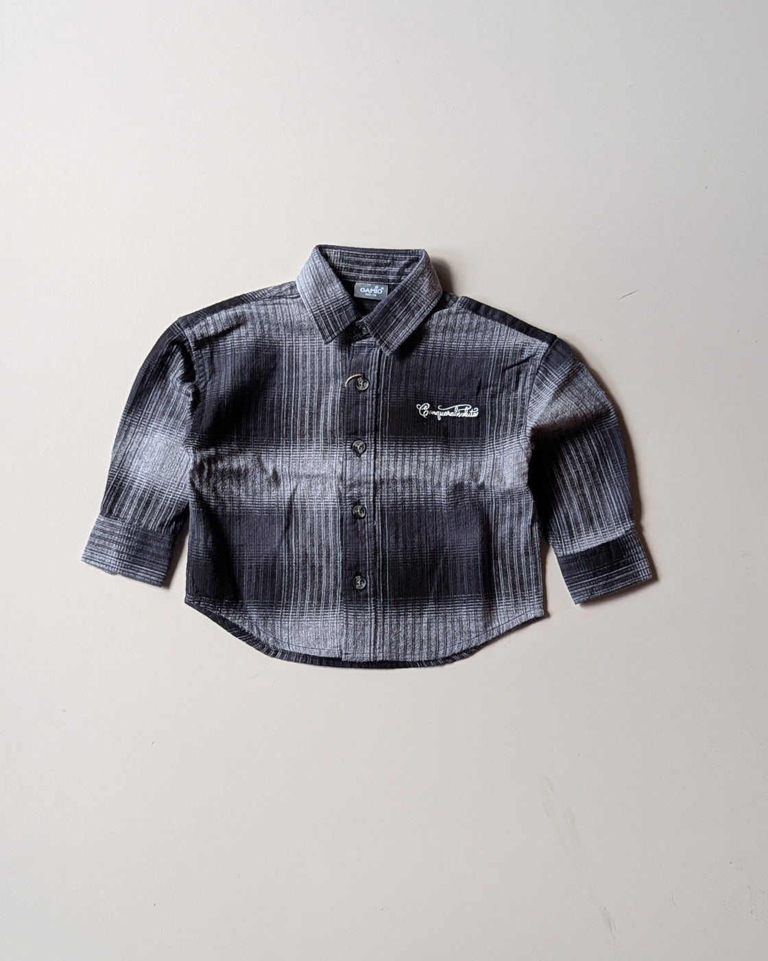 SHGMU01-00 Boys Full Sleeve Oversized Check Shirt