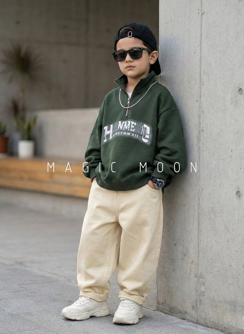 Unisex Full Sleeve Oversized Crew Neck T Shirt