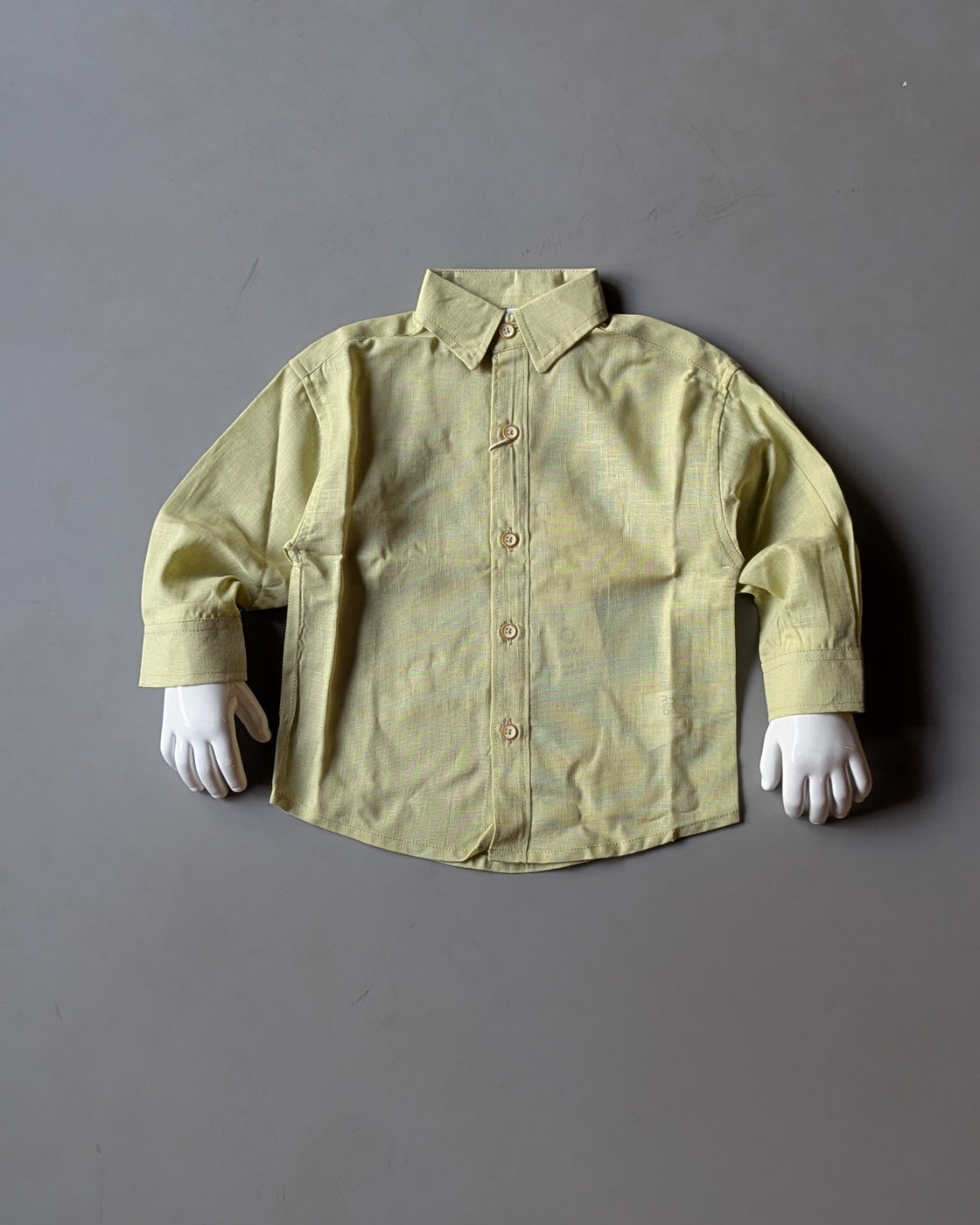 SHFS08 Boy's Full Sleeve Oversized Solid Colour Shirt
