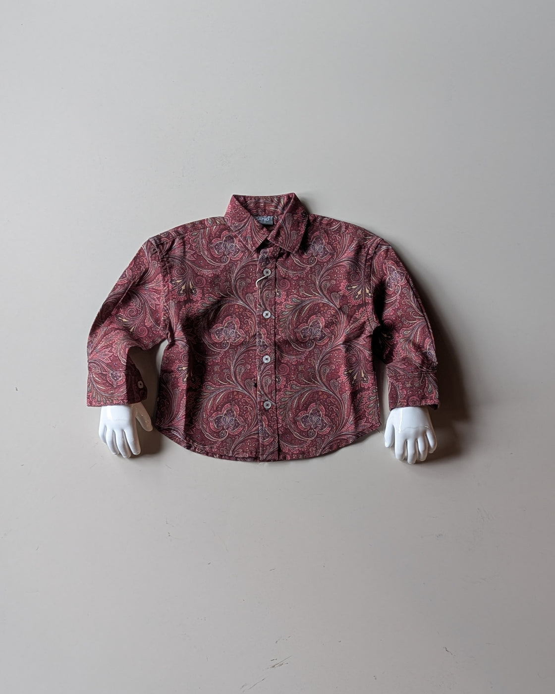 SHFS28 Boys Full Sleeve Oversized Floral Print Shirt