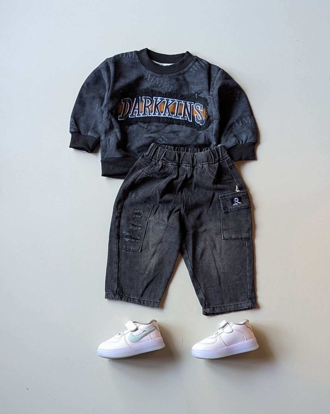 STIM117-02 Unisex Full Sleeve Oversized T Shirt and Pant Set