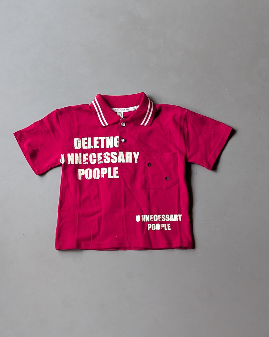 TSPL01 Unisex Half Sleeve Oversized Polo T Shirt